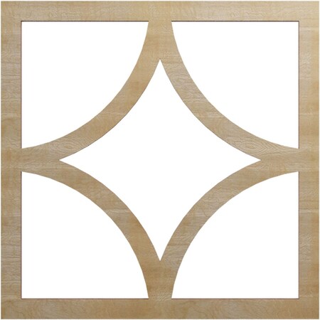 Ekena Millwork Statesman Wood Fretwork Pierced Ceiling Medallion, Hickory, 16"OD x 10 1/4"ID x 3/8"T CMWP16X16X0375STHI